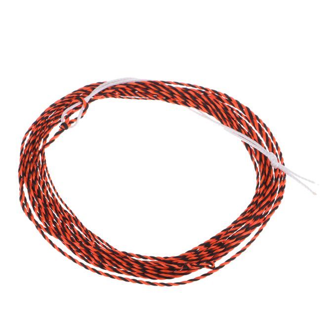 11FT   Fly  Line Tapered Braided Leader Orange With Black