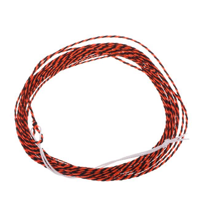 11FT   Fly  Line Tapered Braided Leader Orange With Black