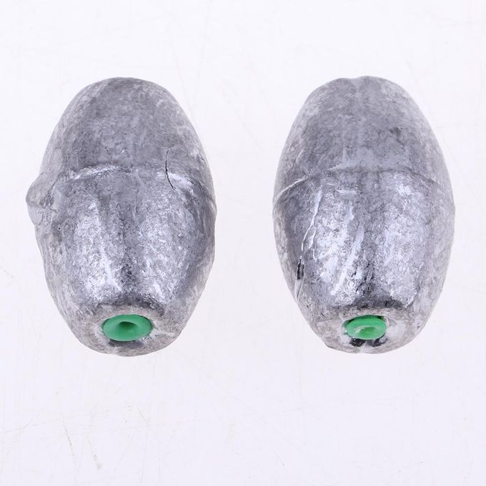 25 Pieces Lead  Weights Sinker, Water Drop Shape Design, Silver