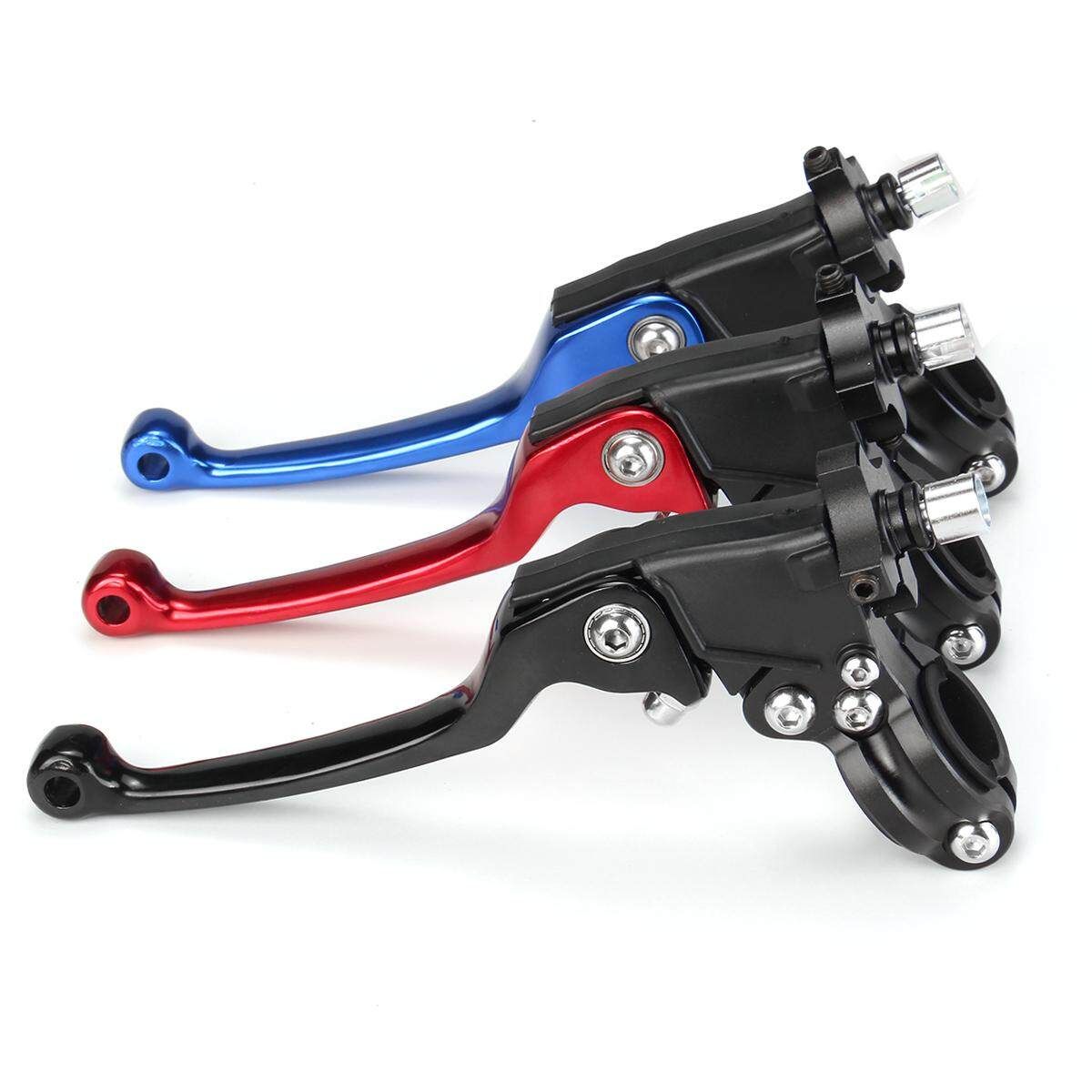 Aluminum Motorcycle Refit Short Clutch Brake Folding Lever Pit Dirt Bike MX Red (red)