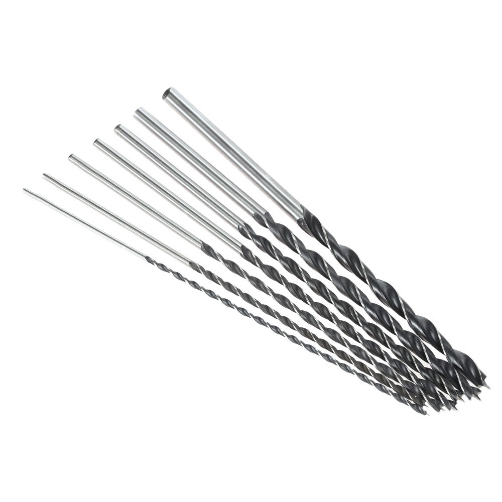 7pcs/set 300mm Extra-Long Brad Point High-carbon Steel Wood