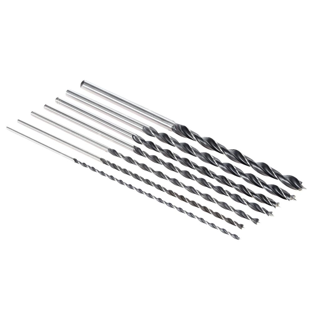7pcs/set 300mm Extra-Long Brad Point High-carbon Steel Wood