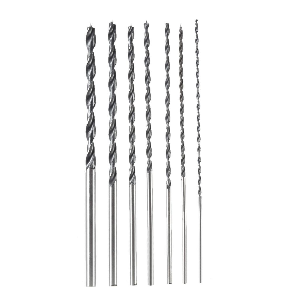 7pcs/set 300mm Extra-Long Brad Point High-carbon Steel Wood