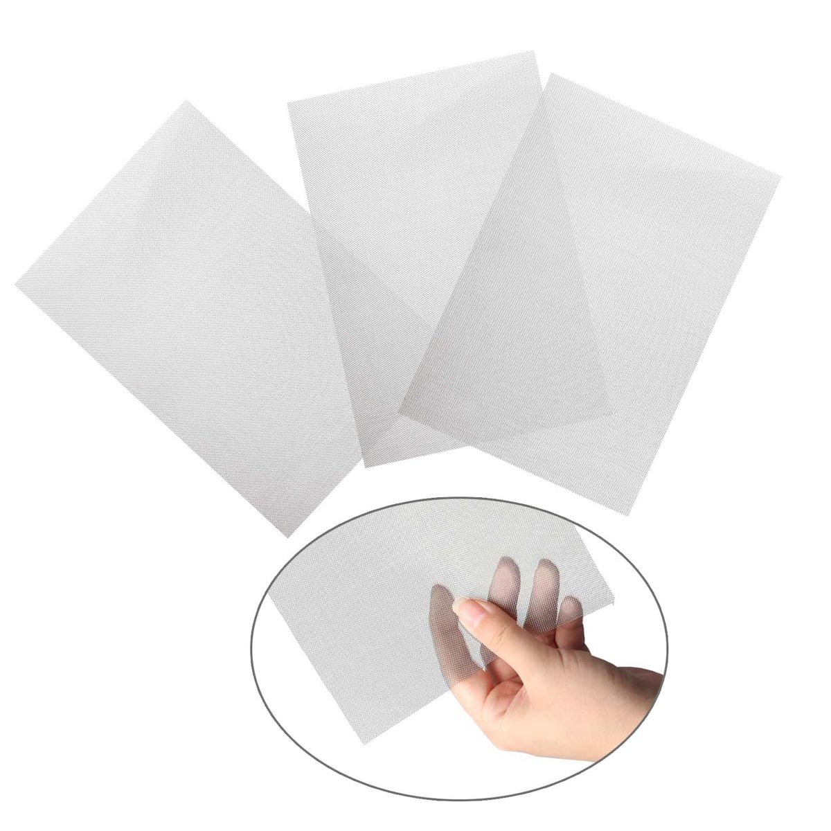 3 Pcs Bumper Stainless Steel Mesh Crack Repair Hole