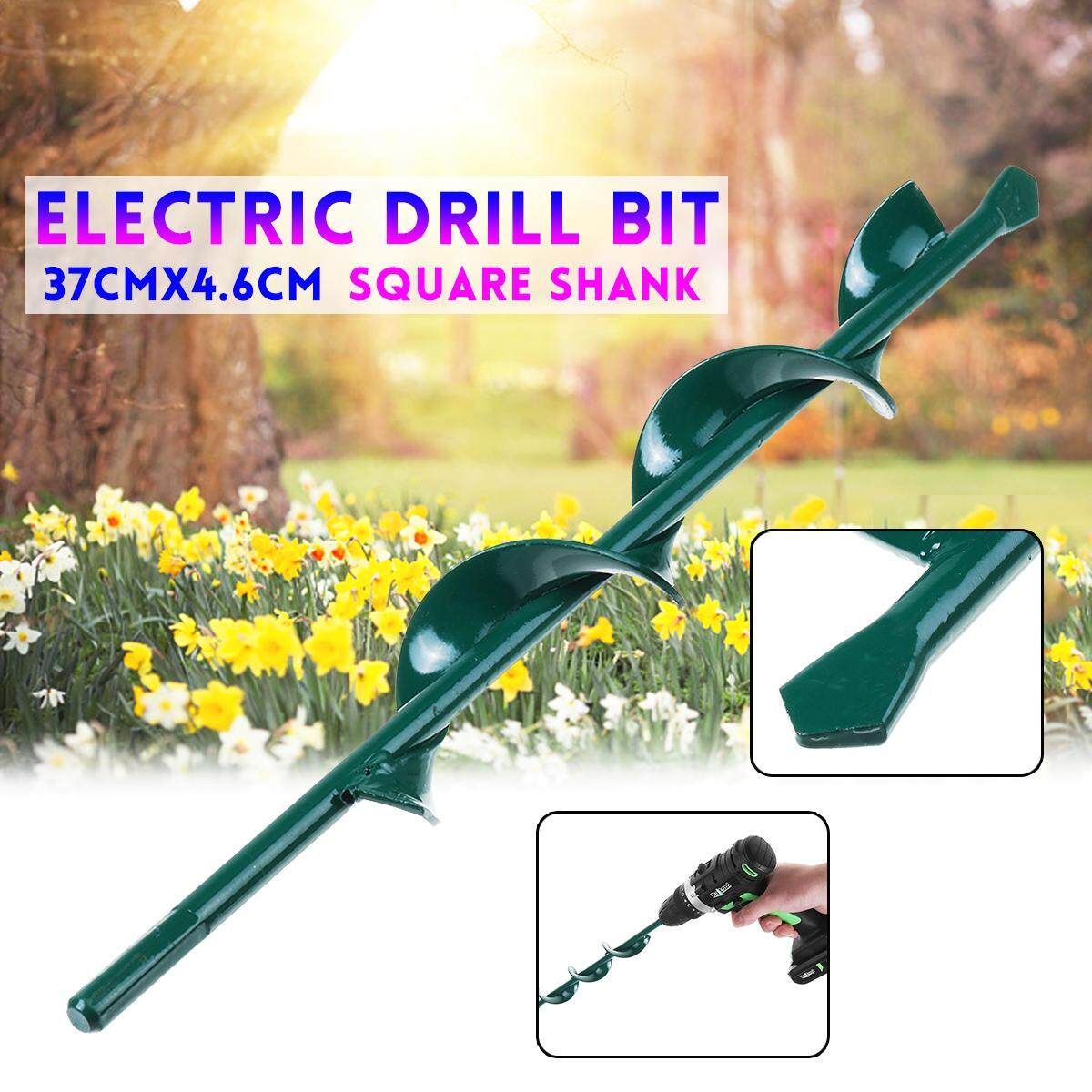 Electric Drill Bit Digs Hole Square Shank F/ Garden Planting Loose Soil Seedling