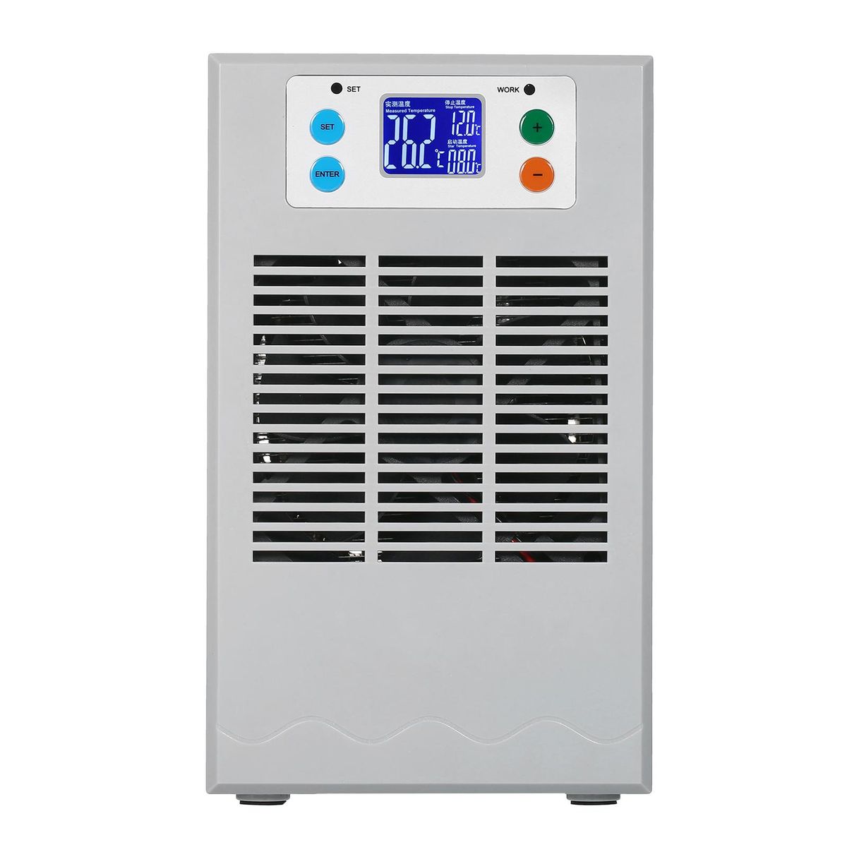 70W 20L Small Fish Tank Water Heater & Chiller Aquarium Chiller Semiconductor Electronic Aquarium Cooler LCD Display Quiet Digital Fish Tank Cooling & Heating System Small-Scale Refrigeration Cooling-water Machine for Aquacul