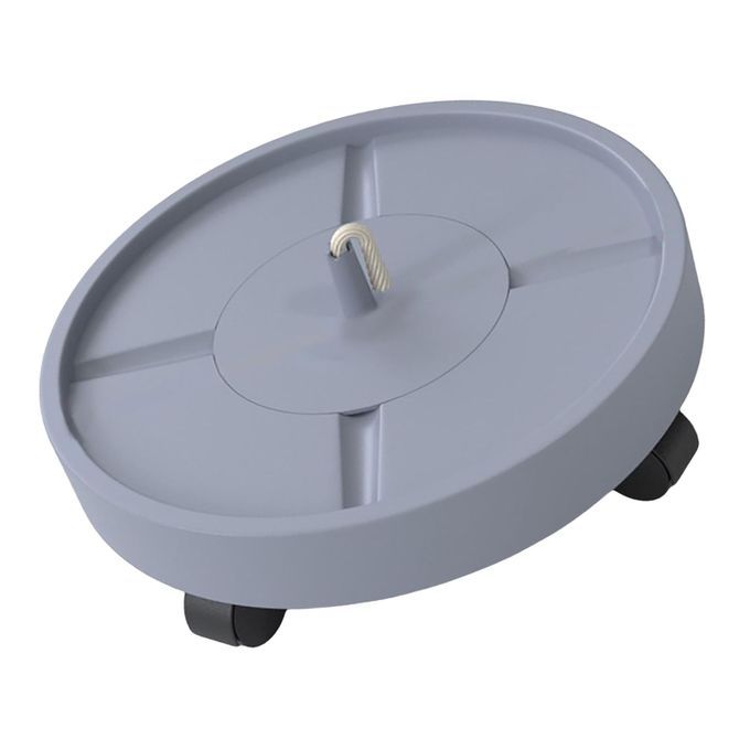 Planter Trolley Casters Moving Plant Pot Saucer Gray