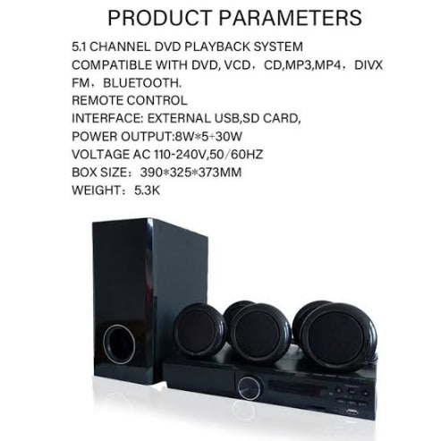 Multifunctional Round Speaker Home Theater System