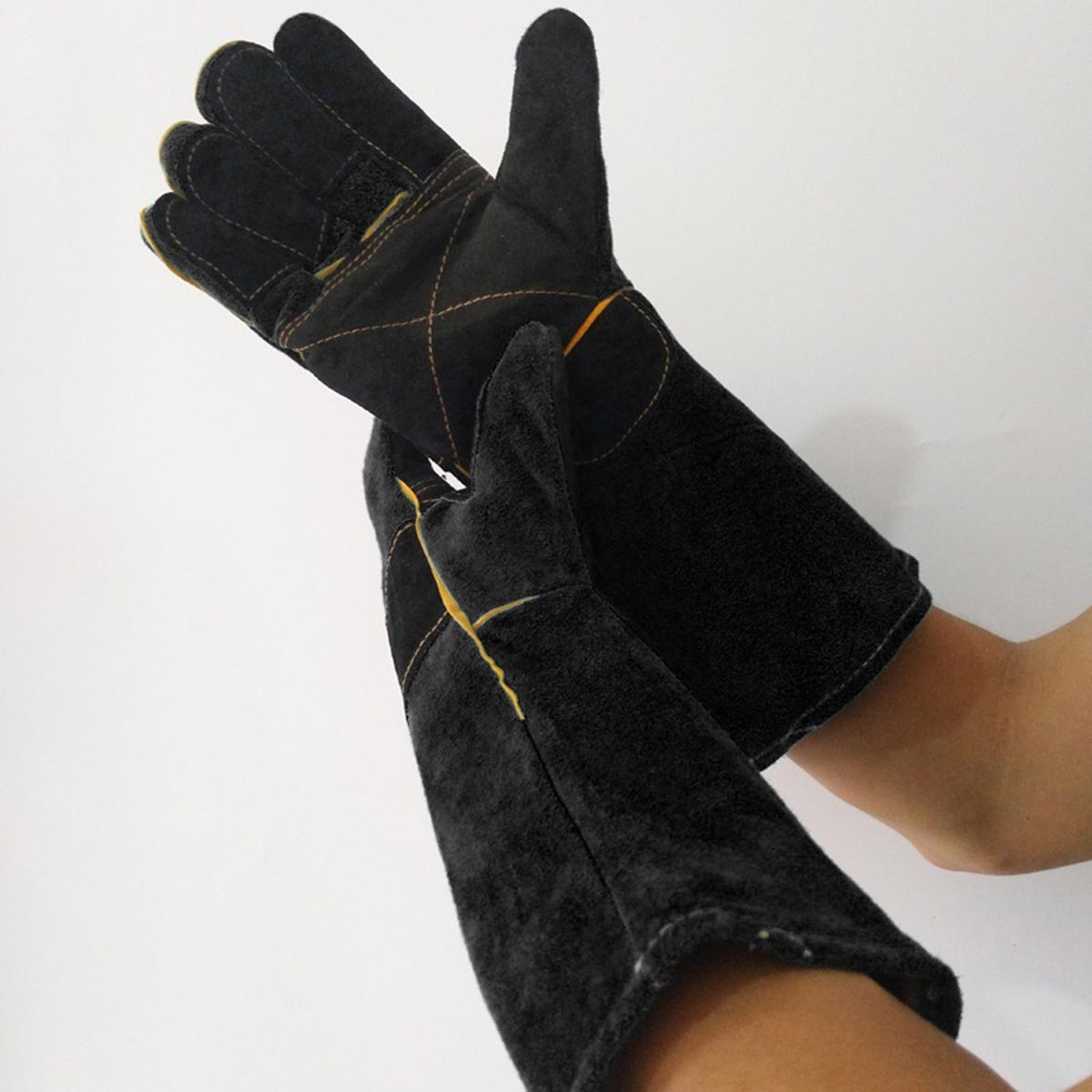 Reinforced Leather Thicken Scratch Proof  Black