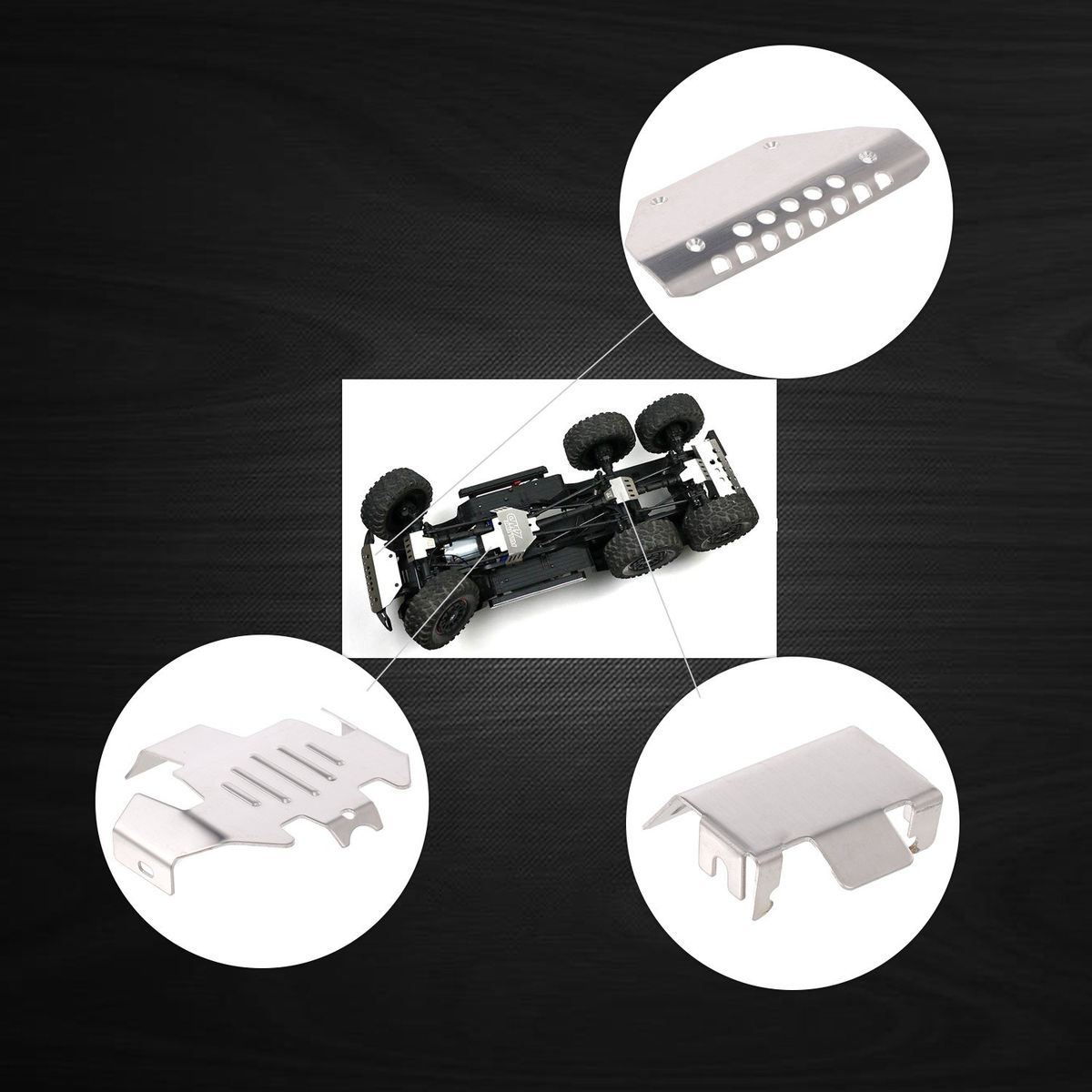 Compatibel With Traxxas TRX-6 RC Car Metal  Chassis Guard