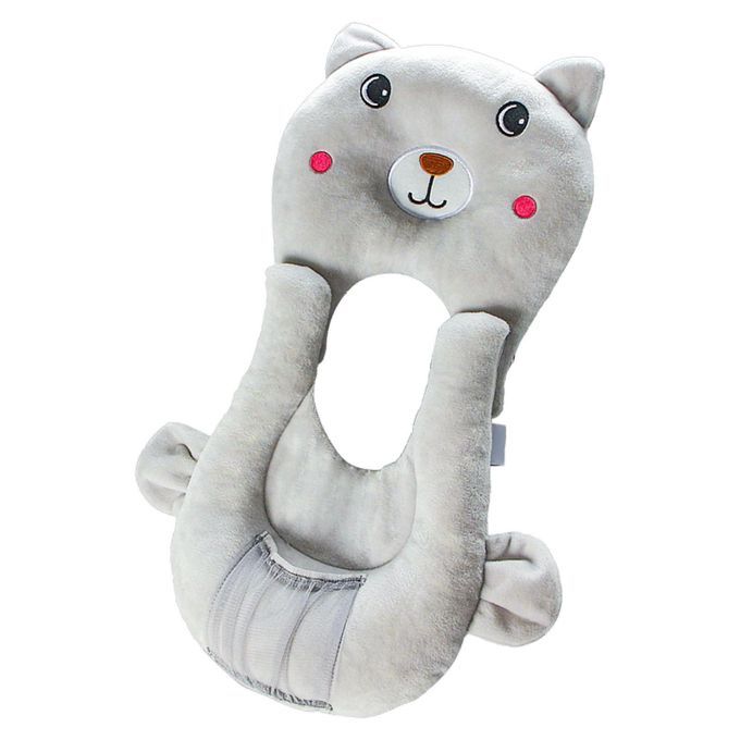 Multifunctional Soft Baby Feeding Pillow Baby Bottle Holder Gray Dog