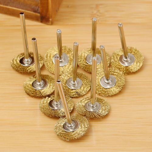 Fixmee 10pcs 22mm Brass Wire Wheel Brushes Milling Cutter
