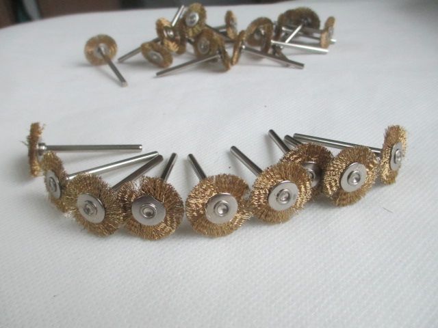 Fixmee 10pcs 22mm Brass Wire Wheel Brushes Milling Cutter