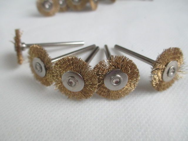 Fixmee 10pcs 22mm Brass Wire Wheel Brushes Milling Cutter