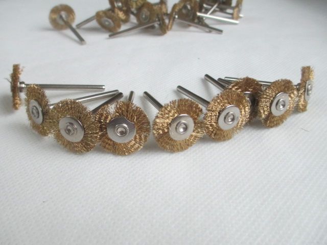 Fixmee 10pcs 22mm Brass Wire Wheel Brushes Milling Cutter