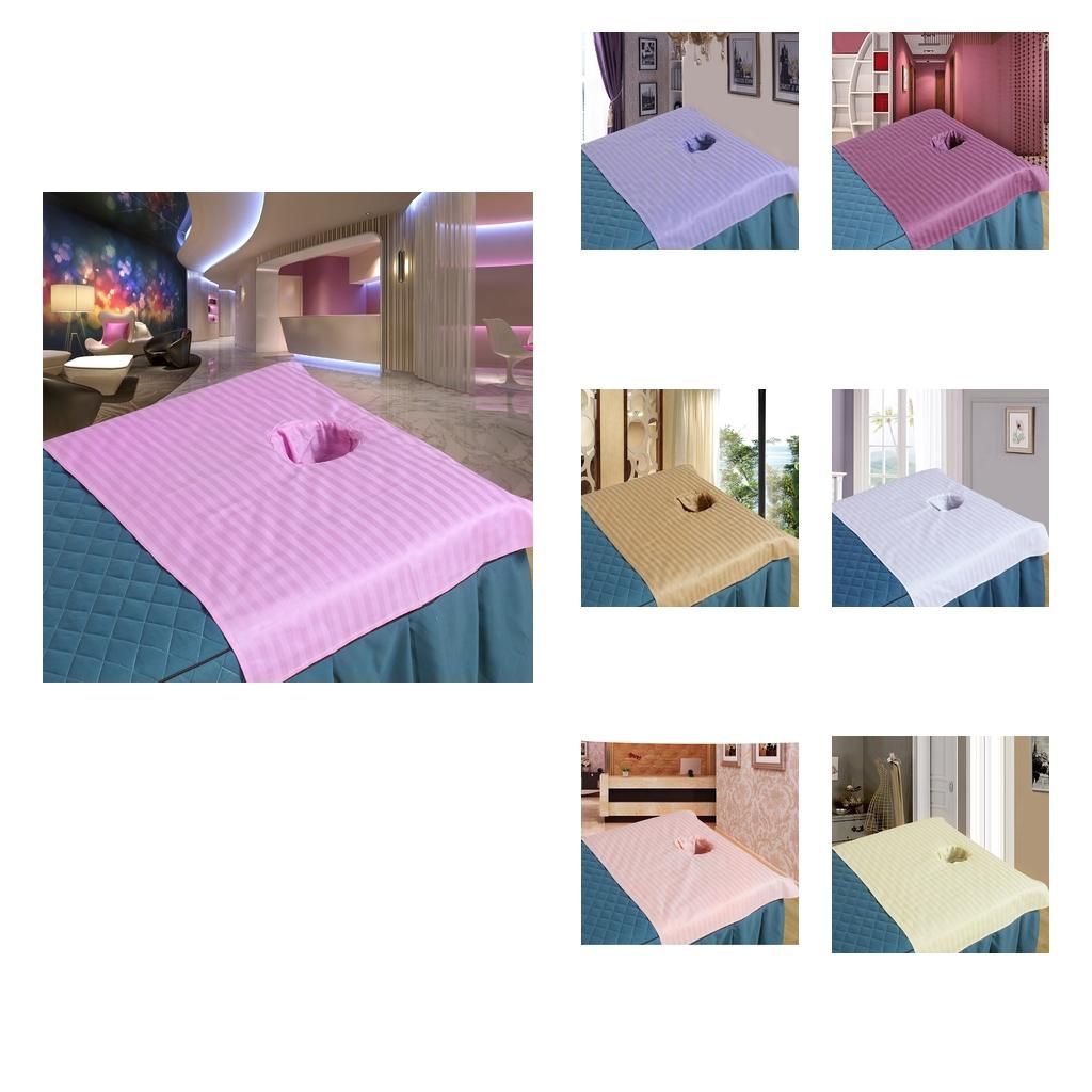 2 Pieces  Half Massage Table Cover Beauty Bed Face
