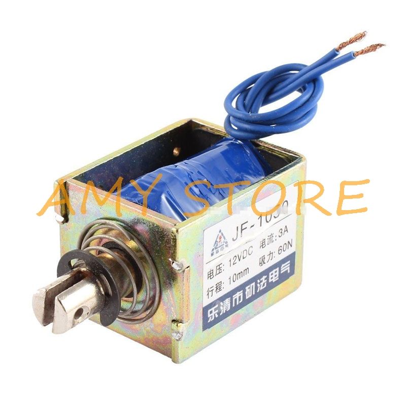 10mm Stroke 60n 6kg Force Push Pull Open Frame Solenoid Dc