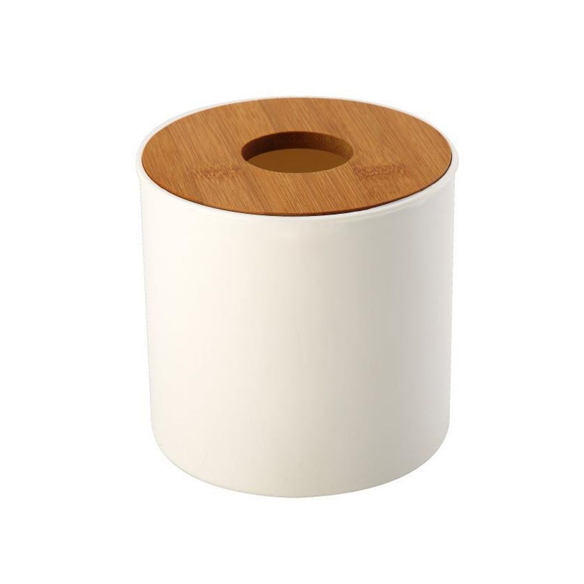 Bamboo Wooden Cover Plastic Tissue Box Paper Holder