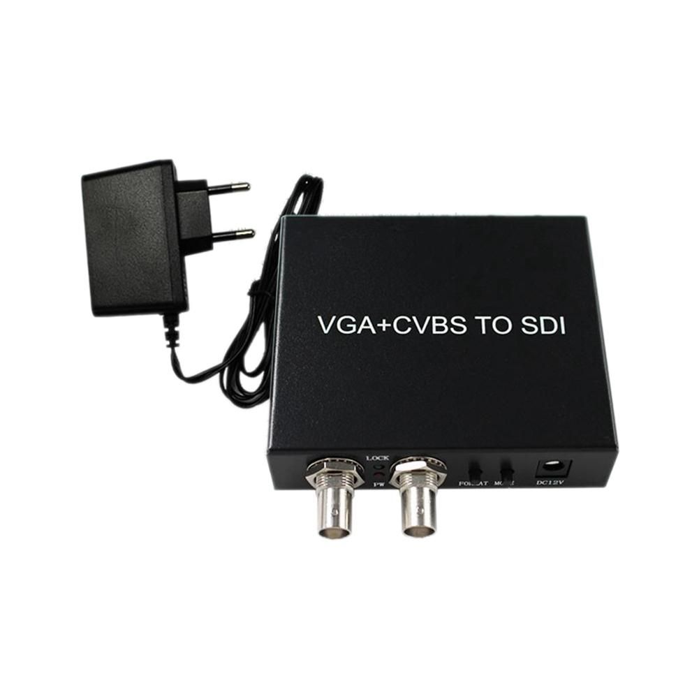 VGA/AV to SDI Converter Distributor One to Two Switcher
