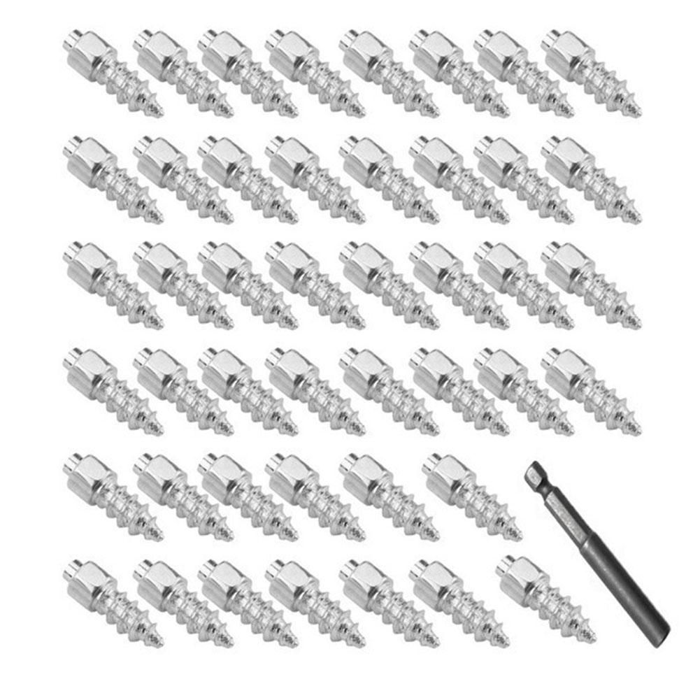 200PCS 9mm Tire Studs Carbide Screw Spikes Anti-Slip