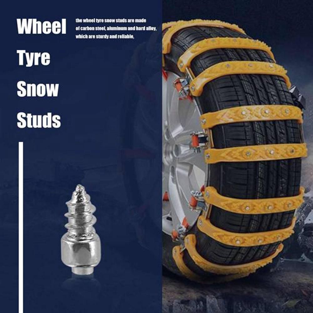 200PCS 9mm Tire Studs Carbide Screw Spikes Anti-Slip