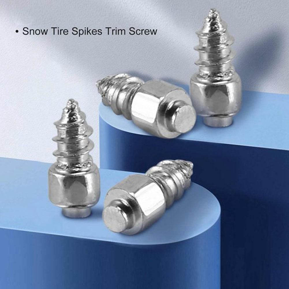 200PCS 9mm Tire Studs Carbide Screw Spikes Anti-Slip