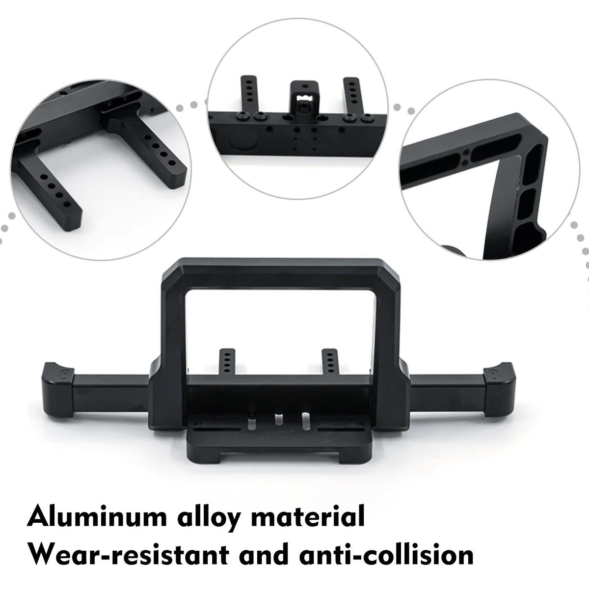 Front Bumper Rear Bumper Sets RC Crawler Bumper Aluminum Alloy Bumper Compatible with 1/10 Traxxas TRX-4 Trx4 RC Car