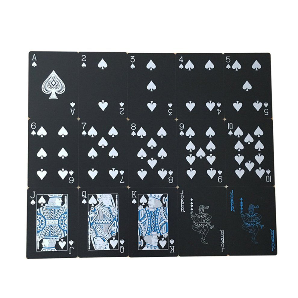 PV  Poker Waterproof Playing  Ards  Reative Gift Durable Poker-multi-color