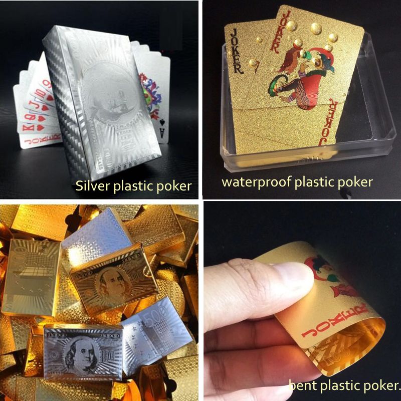 High Quality Silver Plastic Card Silver Pokers Pvc Plastic