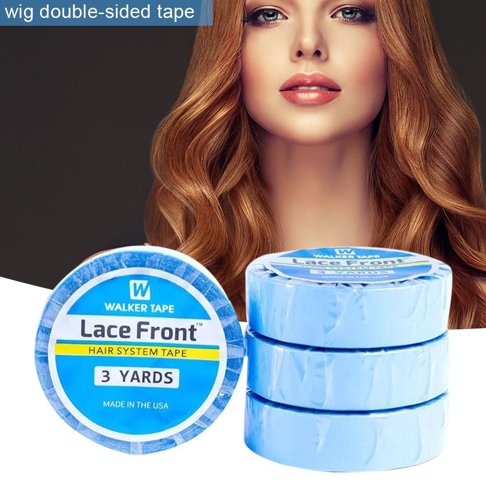 Wig Double-Sided Glue Tape 3 Yards Blue Fabric Hair Patch
