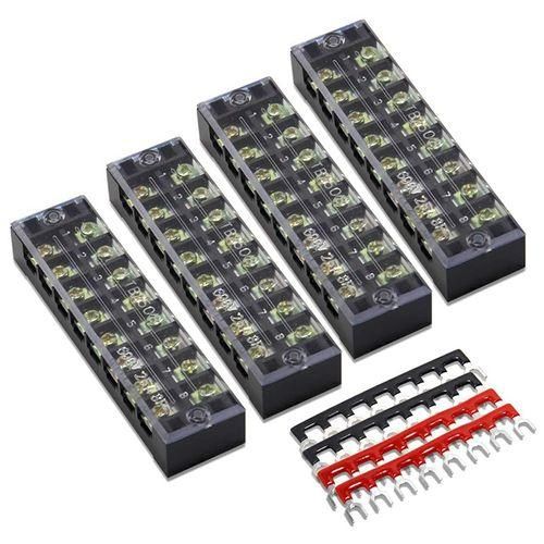 4 Pc 8P Terminal Block, 4 Pc 8P Shorting Bar,