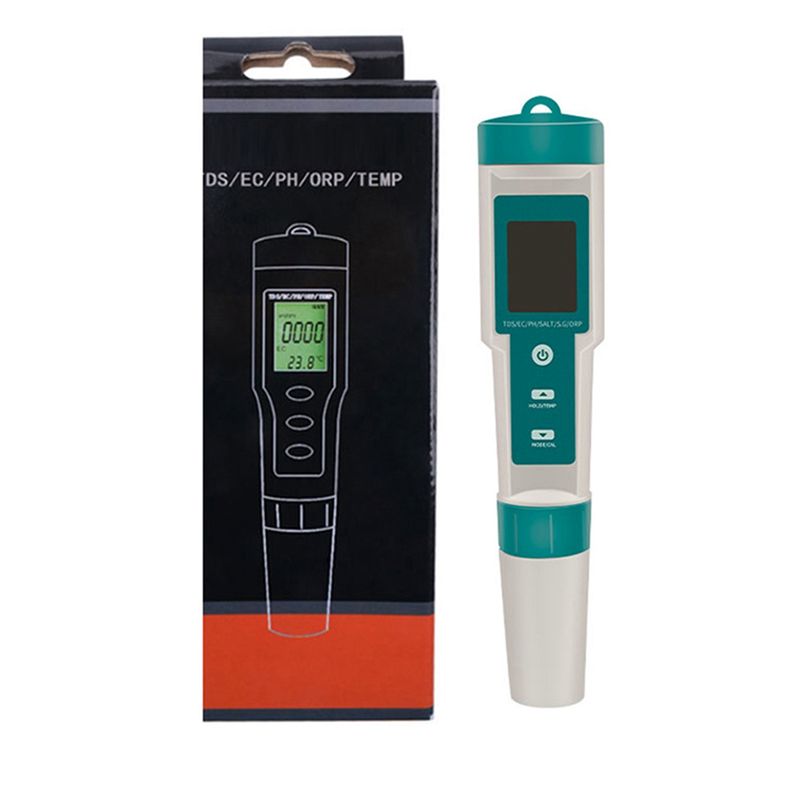 7 in 1 PH/TDS/EC/ORP/Salinity /S.G/Temperature Meter C-600 Water Quality Tester for Drinking Water  Aquariums PH Meter
