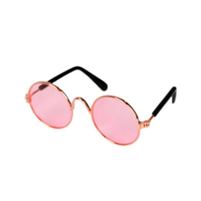 Dog Protection Goggles UV Sunglasses Pet Glasses Medium-Pink-