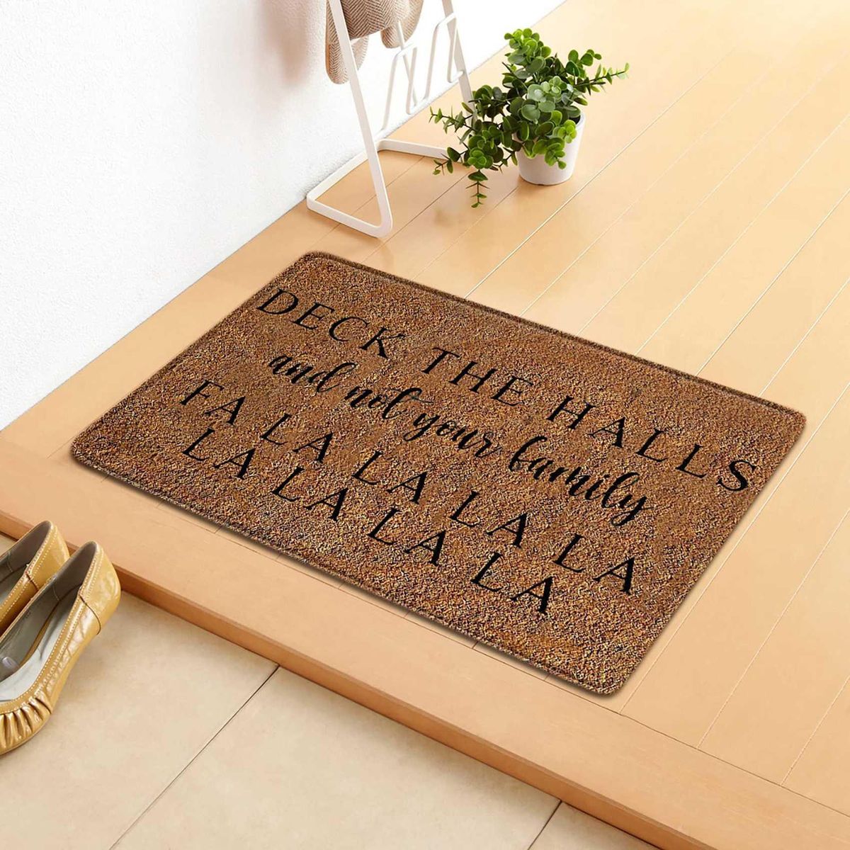 Christmas Door Mat Welcome Decor Non-Slip Door Mats Kitchen Foot Mat Bedroom Living Room Christmas Printing Floor Mat B