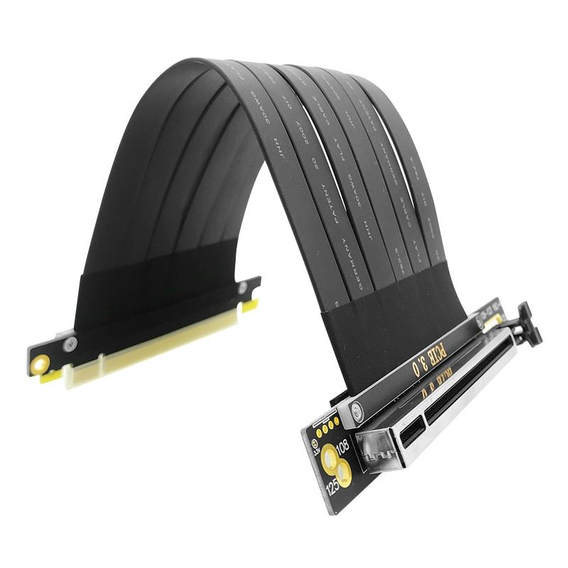 Full Speed 3.0 PCIE X16 Graphics Card Extension Cable Shielded Cable Compatible With ATX Chassis Phanteks Lianli MSI Adapter