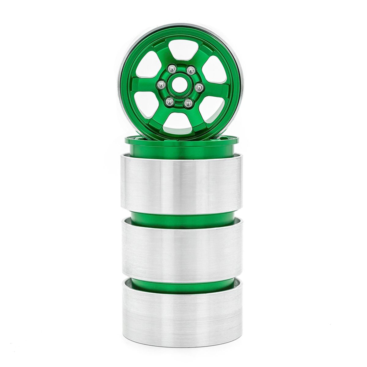 Aluminum Alloy Wheel Rim Beadlock 1.9in Wheel Rims Hub 4pcs