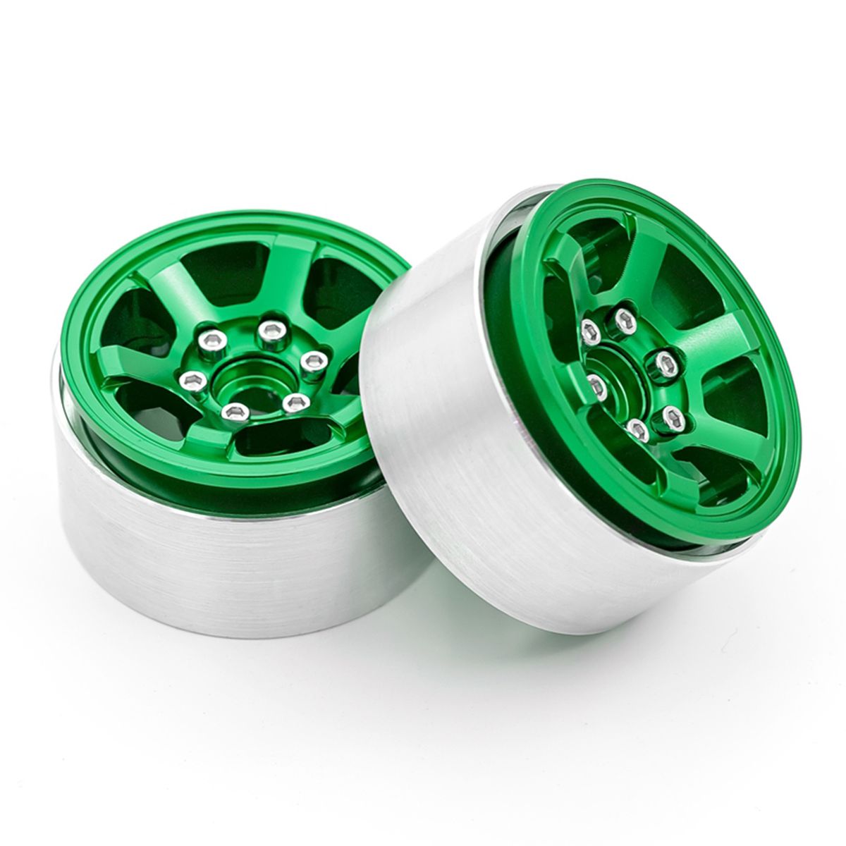 Aluminum Alloy Wheel Rim Beadlock 1.9in Wheel Rims Hub 4pcs