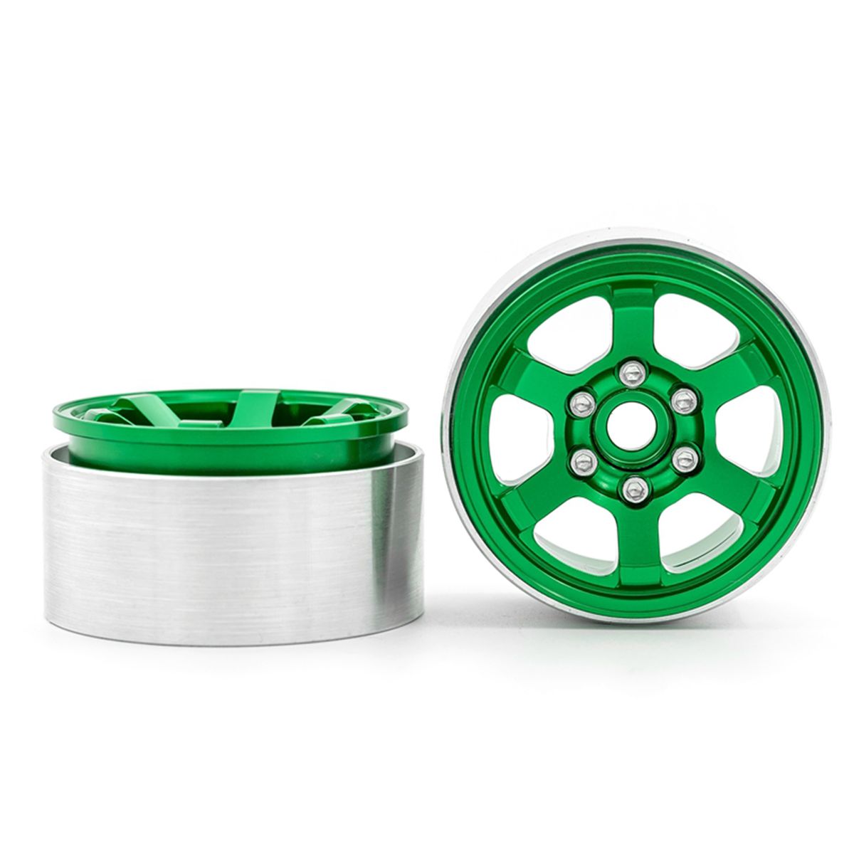 Aluminum Alloy Wheel Rim Beadlock 1.9in Wheel Rims Hub 4pcs