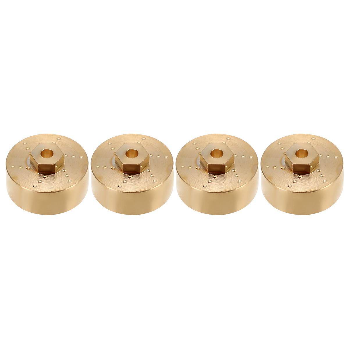 4PCS 6MM Widen Wheel Hub Set Brass Wheel Hub Weights