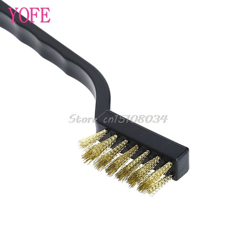 3pcs Mini Wire Brush Steel Brass Set Nylon Cleanin