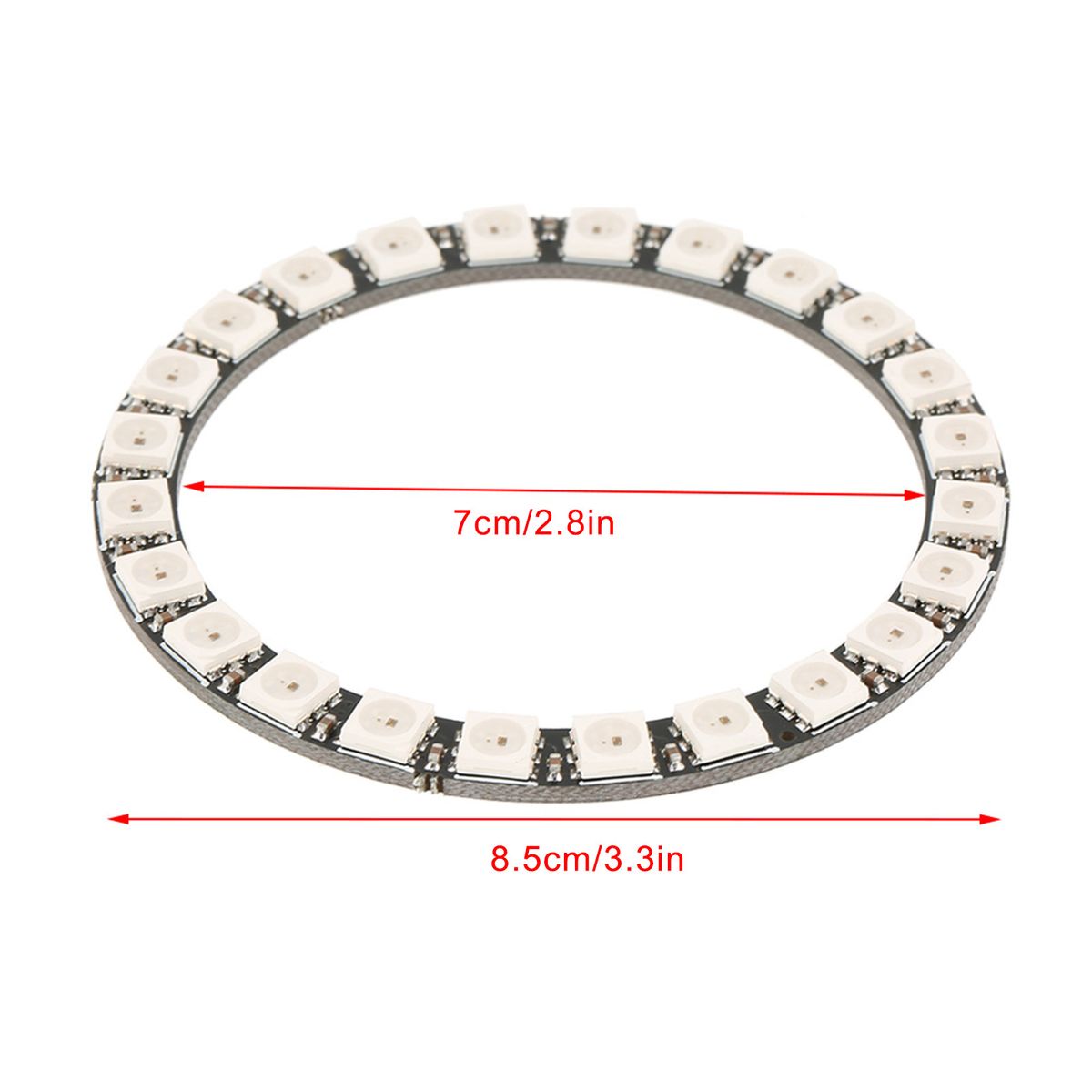1pc 24‑Bit WS2812 5050 RGB LED Ring Lamp Light With