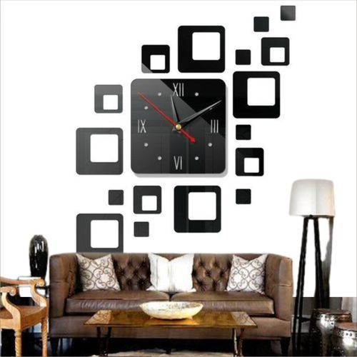 DIY 3D Decorative Home Art Wall Clock Stickers