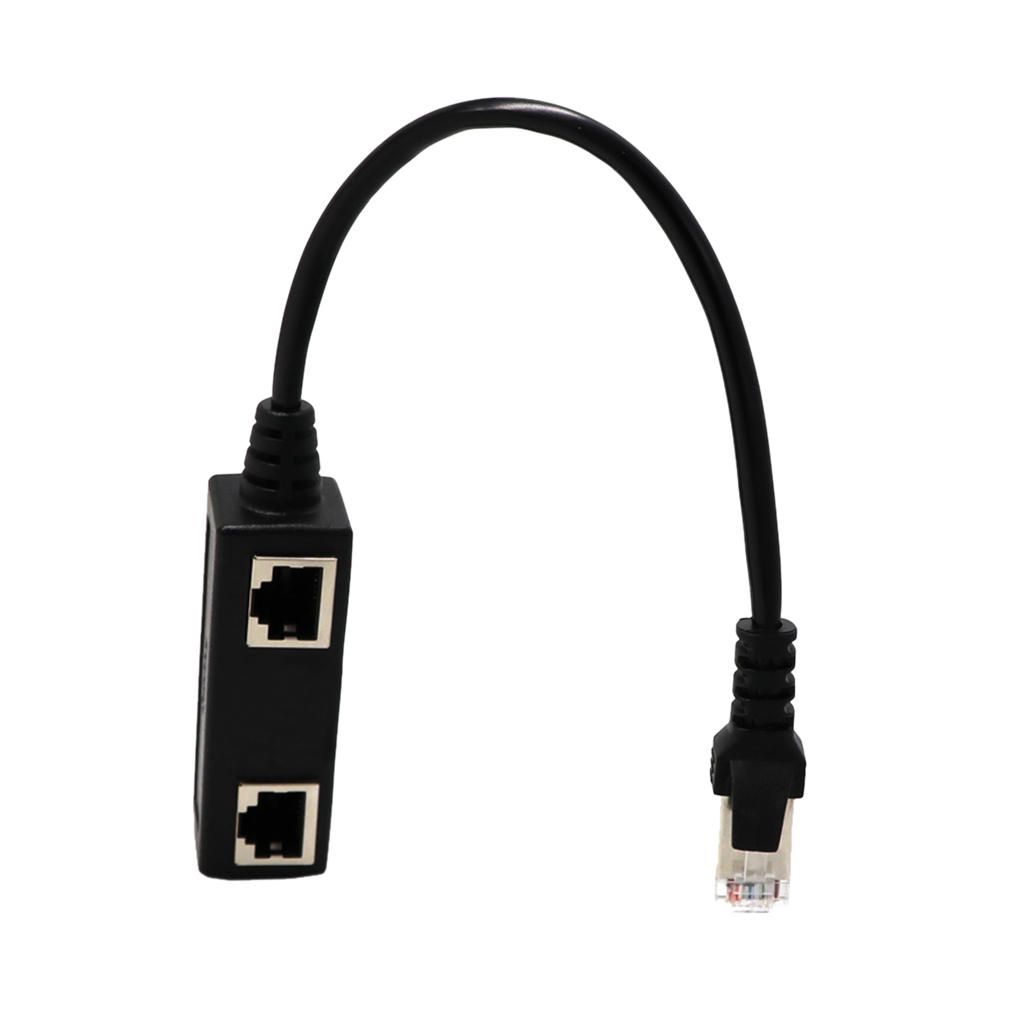 1 To 2 Sockets LAN Ethernet Network Plug Splitter
