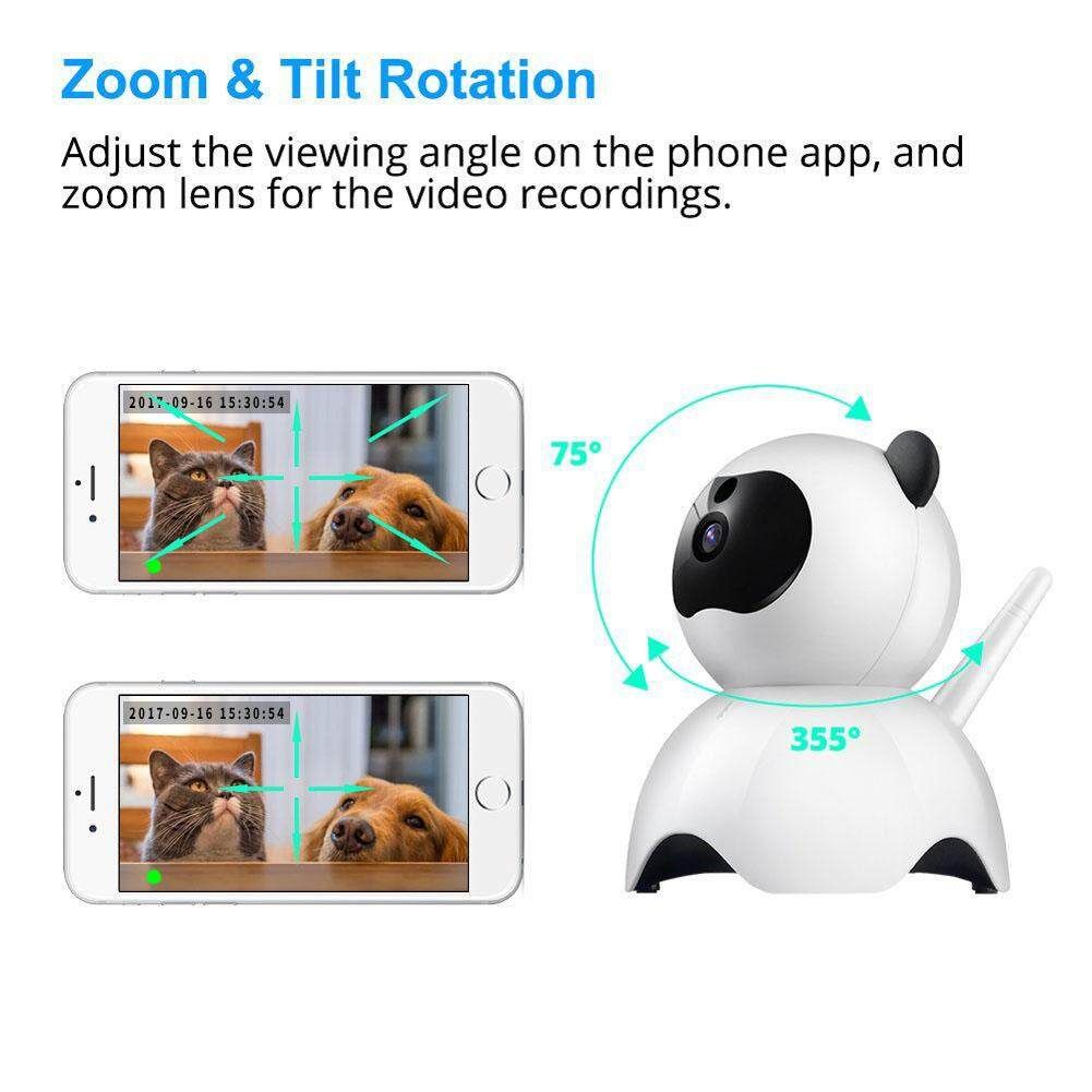 Pet 720P HD Wireless Dog Two-way Audio Indoor Home Security Camera Night Vision