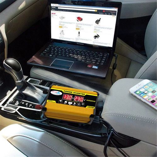 DC 12V To AC 220V Car Power Inverter Peaks Power 4000W Rated Power 400W