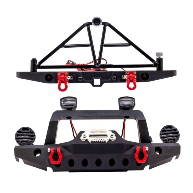 RC Crawler Bumper For Axial TRX4 SCX10 110 Scale Model Front Rear Set