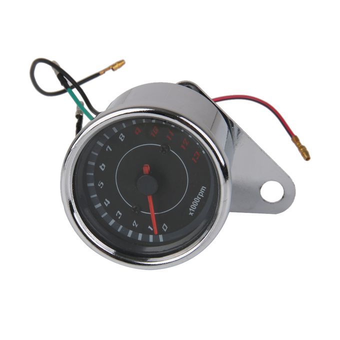 Motorcycle Motorbike DC 12V Tachometer Gauge 013000 RPM Rev Meter