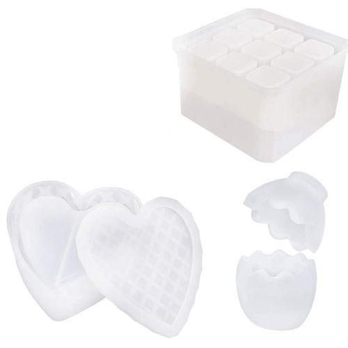 Epoxy Resin Molds With Heart Shape 9-Slot Epoxy