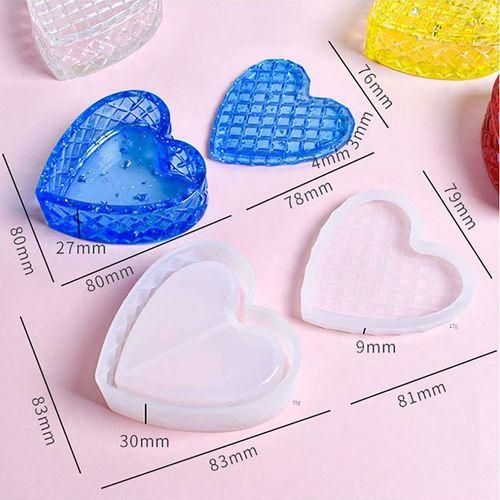 Epoxy Resin Molds With Heart Shape 9-Slot Epoxy