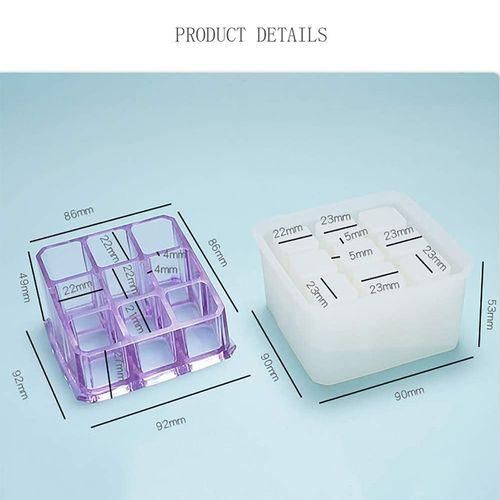 Epoxy Resin Molds With Heart Shape 9-Slot Epoxy